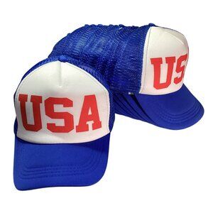 12 pcs USA RED/WHITE/BLUE Mesh Snap Back 12 Truckers Hats New Sealed 12 PCS.